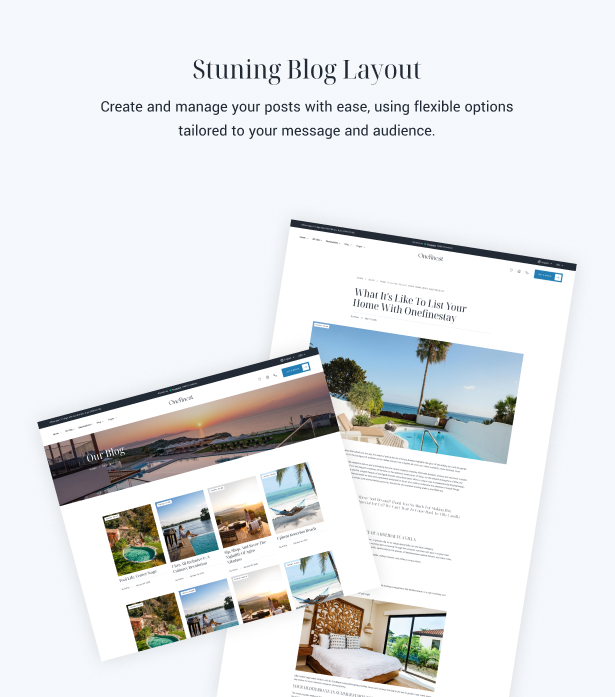 Onefinest - Villa & Vacation Rentals WordPress Theme
