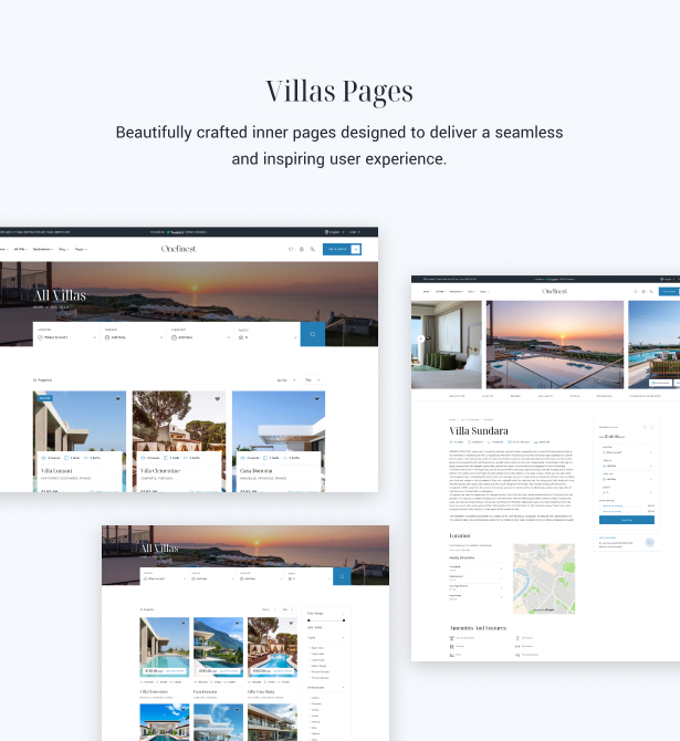 Onefinest - Villa & Vacation Rentals WordPress Theme