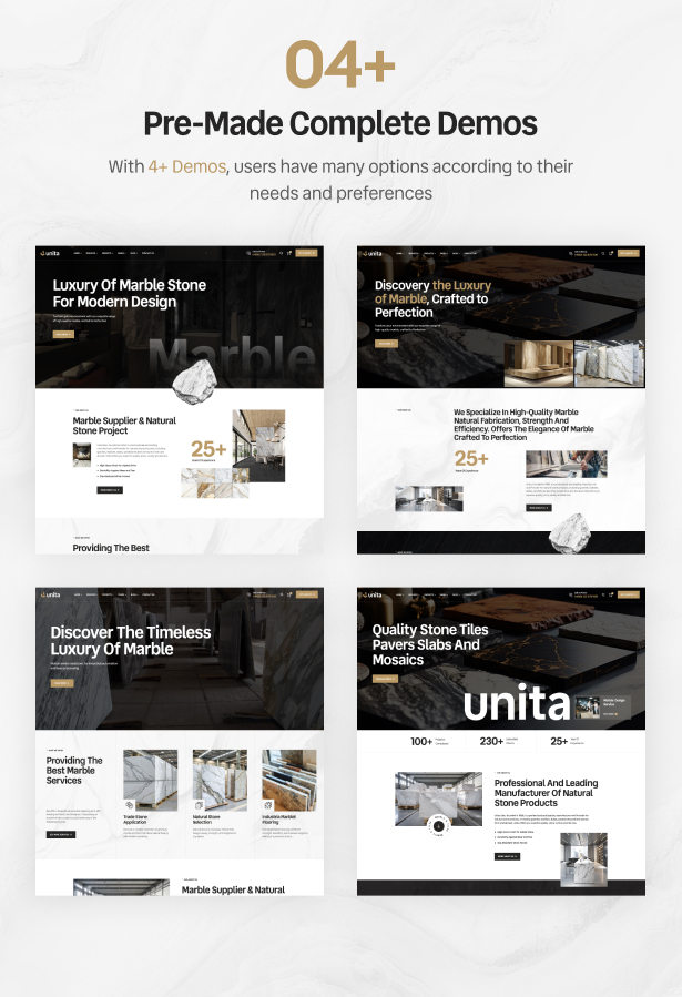 Unita - Marble & Tiles WordPress Theme