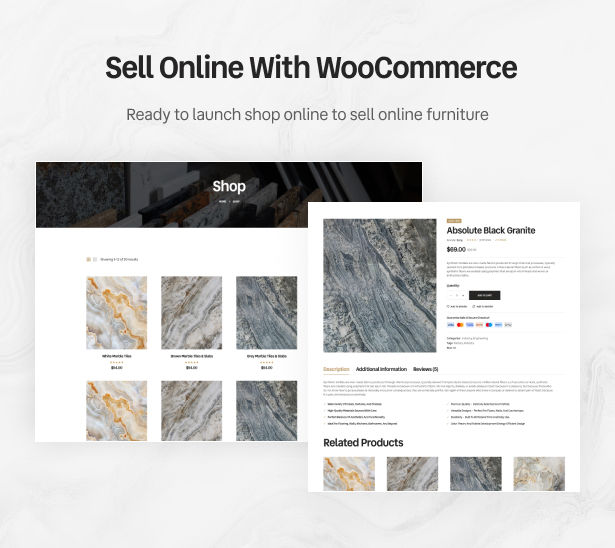 Unita - Marble & Tiles WordPress Theme