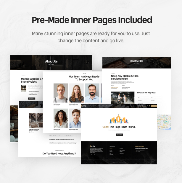 Unita - Marble & Tiles WordPress Theme