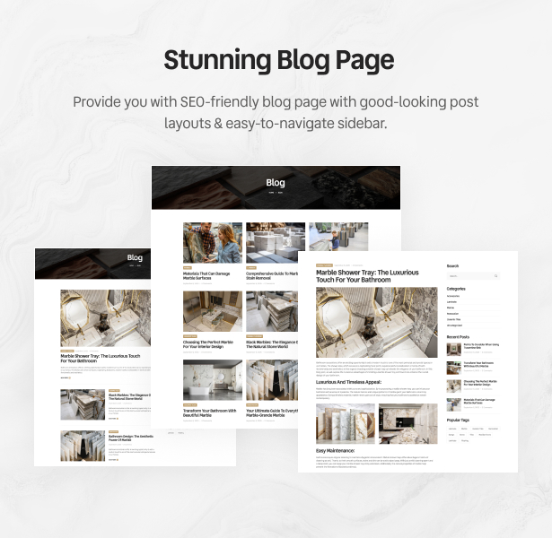 Unita - Marble & Tiles WordPress Theme