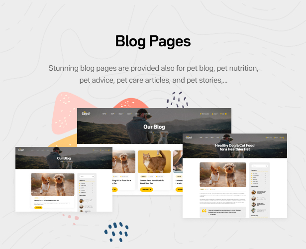 Gopet 5 Gopet - Pet Food WooCommerce WordPress Theme - Pet Care Blog Pages