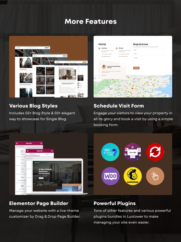 Luxtower single real estate wordpress theme
