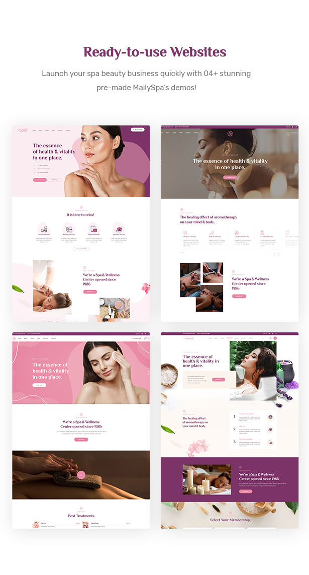 Mailyspa 5 Mailyspa - Beauty & Wellness WordPress Theme