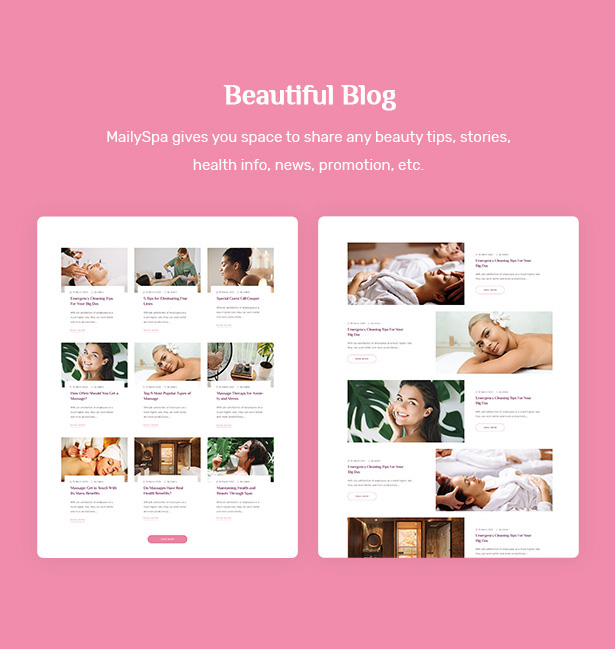 Mailyspa 9 Mailyspa - Beauty & Wellness WordPress Theme