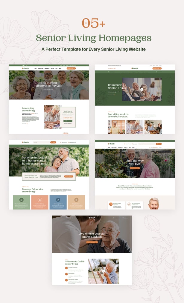 Onilife - Senior Living WordPress Theme